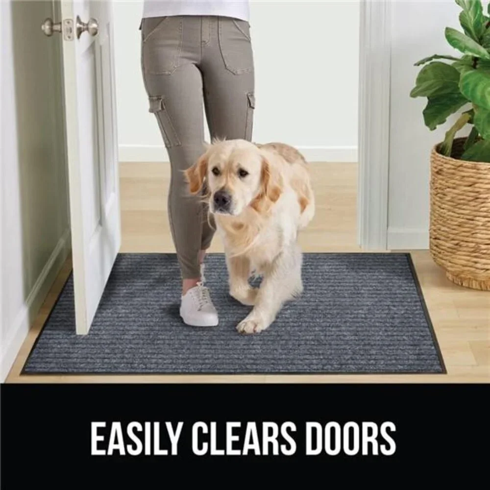 Waterproof HeavyDuty Traffic Guard Doormat,Stain & Fade Resistant,Durable Rubber